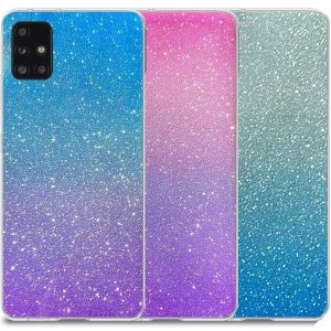قاب اکلیلی ستاره ای مناسب برای گوشی Samsung Galaxy A31 مدل براق  ژله ای دخترانه و زنانه شاین (رنگ ثابت)