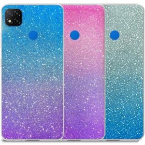 قاب اکلیلی ستاره ای مناسب برای گوشی Xiaomi Redmi 9C مدل براق  ژله ای دخترانه و زنانه شاین (رنگ ثابت)