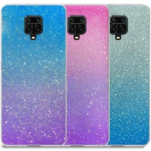 قاب اکلیلی ستاره ای مناسب برای گوشی Xiaomi Redmi Note 9S / 9 Pro / Max مدل براق  ژله ای دخترانه و زنانه شاین (رنگ ثابت)