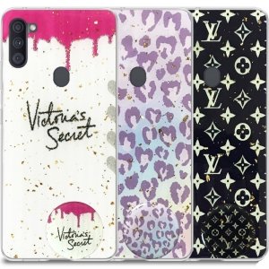 قاب لوکس پاپ سوکت دار طرح Marbel Royal مناسب برای گوشی Samsung Galaxy A11 مدل رزین کار شده با سنگ های طلایی