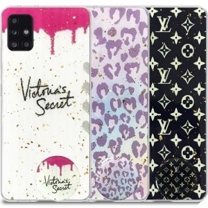 قاب لوکس پاپ سوکت دار طرح Marbel Royal مناسب برای گوشی Samsung Galaxy A51 مدل رزین کار شده با سنگ های طلایی