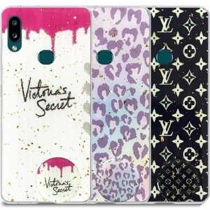 قاب لوکس پاپ سوکت دار طرح Marbel Royal مناسب برای گوشی Samsung Galaxy A10S مدل رزین کار شده با سنگ های طلایی