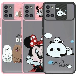 گارد طرحدار دخترانه عروسکی برای گوشی Samsung Galaxy A31 مدل ماکرو شیلد محافظ لنزدار فانتزی