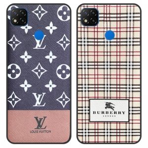 قاب چرم Luxury دیزاین مناسب برای گوشی Xiaomi Redmi 9C مدل طرحدار لاکچری زنانه و مردانه (مجهز به محافظ لنز یکدست با بدنه)