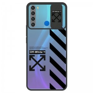 قاب طرحدار پسرانه مناسب برای گوشی Xiaomi Redmi Note 8 مدل ماکرو شیلد محافظ لنزدار سبک بوتیک مدل آف وایت OFF WHITE