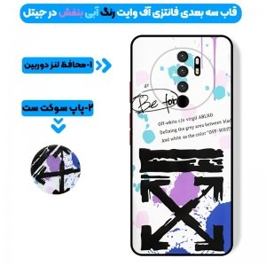 کاور فانتزی طرحدار دخترانه و پسرانه مناسب برای گوشی Xiaomi Redmi Note 8 Pro مدل محافظ لنزدار به همراه پاپ سوکت طرح آف وایت OFF WHITE CASE.jpg