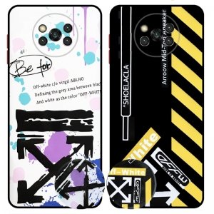 کاور فانتزی طرحدار دخترانه و پسرانه مناسب برای گوشی Xiaomi POCO X3 nfc / X3 Pro مدل محافظ لنزدار به همراه پاپ سوکت طرح آف وایت OFF WHITE CASE