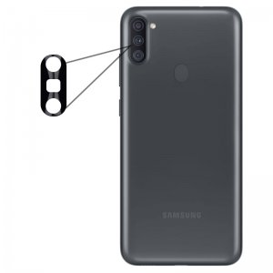 محافظ لنز فلزی برای دوربین Samsung Galaxy A11 مدل آلومینیومی با ضخامت 0.5 میلیمتر Alloy Cap Lens Camera
