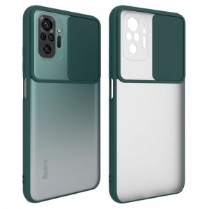 قاب محافظ مناسب برای گوشی Xiaomi Redmi Note 10 Pro / 10 Pro Max (2021) مدل ماکرو شیلد محافظ لنزدار طرح پشت مات