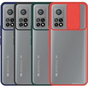 قاب محافظ مناسب برای گوشی Xiaomi MI 10T / 10T Pro مدل ماکرو شیلد محافظ لنزدار طرح پشت مات