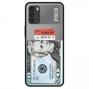 قاب هیبریدی پسرانه طرح بیست دلاری مناسب برای گوشی Xiaomi POCO M3 مدل پشت مات محافظ لنزدار مجهز به کپسولی ضربه گیر Hybrid Case Fantasy 20 Dollar