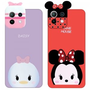 قاب سه بعدی سیلیکونی طرح عروسک های میکی موس و اردک Daisy مناسب برای گوشی Xiaomi MI 11 LITE مدل محافظ لنزدار مجهز به آستر فیبری (Silicone Hi Copy)