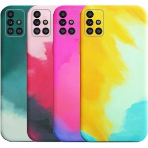قاب گوشی مناسب برای Samsung Galaxy A71 مدل تی پی یو آبرنگی طرح رینبو اورجینال (محافظ لنزدار) Rainbow TPU Case Water Color