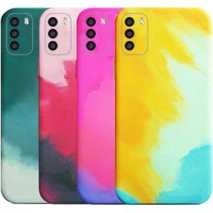قاب گوشی مناسب برای Xiaomi Poco M3 مدل تی پی یو آبرنگی طرح رینبو اورجینال (محافظ لنزدار) Rainbow TPU Case Water Color