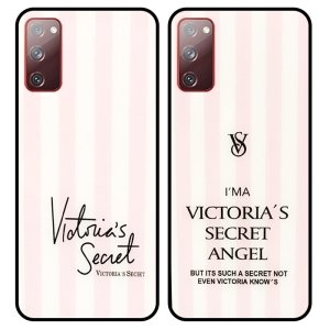 قاب پشت گلس دخترانه مدل ویکتوریا سیکرت برای گوشی Samsung Galaxy S20 FE طرحدار فانتزی آنجل و بیوتی Victoria Arrival Glass case