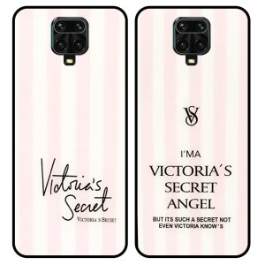 قاب پشت گلس دخترانه مدل ویکتوریا سیکرت برای گوشی Xiaomi Redmi Note 9S / 9Pro طرحدار فانتزی آنجل و بیوتی Victoria Arrival Glass case