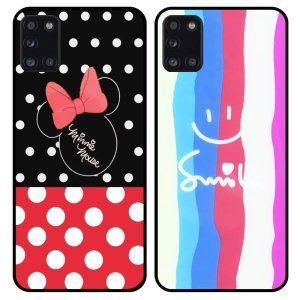 قاب فانتزی آریوال کیس مناسب برای گوشی Samsung Galaxy A31 مدل پشت گلس طرح دار سری دخترانه و پسرانه Arrival Case