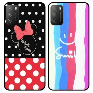 قاب فانتزی آریوال کیس مناسب برای گوشی Xiaomi POCO M3 مدل پشت گلس طرح دار سری دخترانه و پسرانه Arrival Case