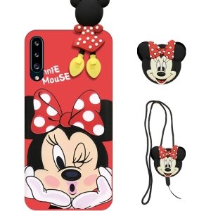 قاب عروسکی دخترانه مدل میکی موس مناسب برای گوشی Samsung Galaxy A70