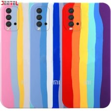 قاب سیلیکونی گوشی شیائومی Xiaomi Redmi 9T مدل رنگین کمانی (ویتنامی اصل)