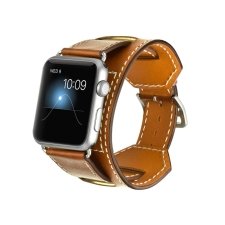 بند اپل واچ طرح چرم فشن کولی سایز 38 میلی متر