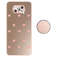 کاور گوشی شیائومی Xiaomi POCO X3 nfc/pro مدل آینه ای قلبی صورتی