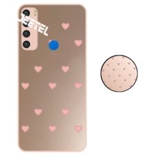 کاور گوشی شیائومی Xiaomi Redmi Note 8 مدل آینه ای قلبی صورتی