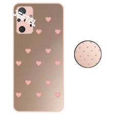 کاور گوشی شیائومی Xiaomi Redmi Note 10 Pro / Max مدل آینه ای قلبی صورتی