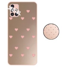 کاور گوشی سامسونگ Samsung Galaxy A51 مدل آینه ای قلبی صورتی