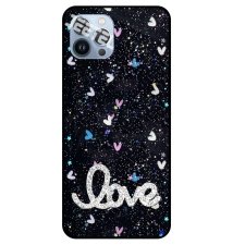 گارد دخترانه گوشی IPHONE 13 Pro Max مدل قلبی نگین دار