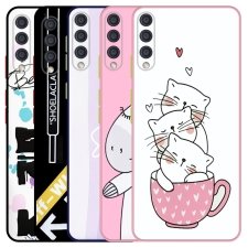 کاور فانتزی طرحدار دخترانه و پسرانه مناسب برای گوشی Samsung Galaxy A70 مدل محافظ لنزدار به همراه پاپ سوکت