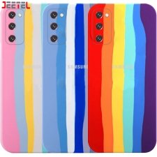 قاب سیلیکونی گوشی سامسونگ Samsung Galaxy S20 FE مدل رنگین کمانی (ویتنامی اصل)