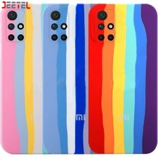 قاب سیلیکونی گوشی شیائومی Xiaomi Redmi 10 / Prime مدل رنگین کمانی (ویتنامی اصل)
