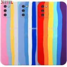 قاب سیلیکونی گوشی سامسونگ Samsung Galaxy A03S مدل رنگین کمانی (ویتنامی اصل)