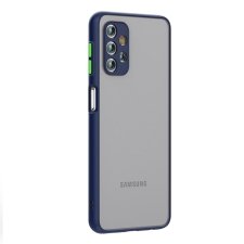 کاور و قاب گوشی مناسب برای Samsung Galaxy A32 5G هیبریدی دکمه رنگی مدل پشت مات محافظ لنزدار