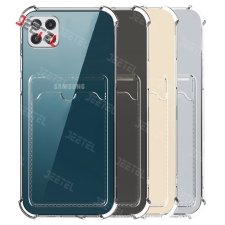 قاب شفاف کپسولی برای گوشی Samsung A22 5G مدل جاکارتی محافظ لنزدار