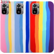 قاب سیلیکونی گوشی شیائومی  (Xiaomi (Redmi Note 10 4G / 10S / POCO M5S مدل رنگین کمانی (ویتنام اصل)