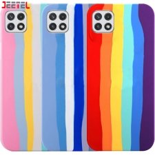 قاب سیلیکونی گوشی سامسونگ Samsung Galaxy A22 5G مدل رنگین کمانی (ویتنامی اصل)