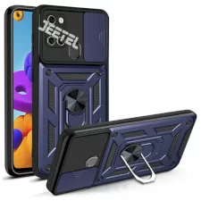 قاب کشویی بتمنی مدل آهنربایی هولدردار برای گوشی Samsung A21S طرح اسلاید آرمور