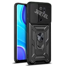 قاب کشویی بتمنی مدل آهنربایی هولدردار برای گوشی Xiaomi Redmi 9 طرح اسلاید آرمور