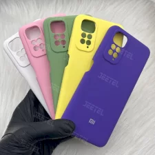 عکس کاور سیلیکونی رنگی 100 درصد اورجینال برای Xiaomi Redmi Note 11