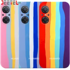 قاب سیلیکونی گوشی هوآوی Huawei Nova 9 SE مدل رنگین کمانی (ویتنامی اصل)