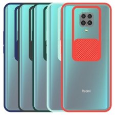 قاب محافظ مناسب برای گوشی Xiaomi Redmi Note 9 Pro / Pro Max مدل ماکرو شیلد محافظ لنزدار طرح پشت مات