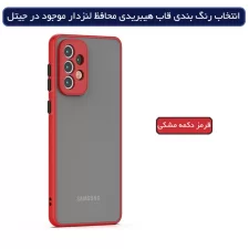 کاور دکمه رنگی Samsung Galaxy A33 مدل مات محافظ دوربین