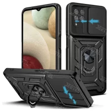 قاب کشویی بتمنی مدل آهنربایی هولدردار برای گوشی Samsung Galaxy A12 طرح اسلاید آرمور