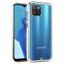 قاب اورجینال الکتروپلیتینگ Samsung Galaxy A03 مدل دور طلایی اسپیس