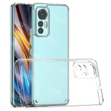 قاب شفاف Xiaomi 12 Lite مدل ژله ای طلقی محافظ لنزدار