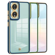 قاب اورجینال الکتروپلیتینگ Honor 70 مدل دور طلایی پشت شفاف