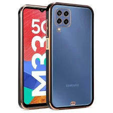 قاب اورجینال الکتروپلیتینگ Samsung Galaxy M33 مدل دور طلایی اسپیس