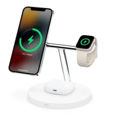 استند شارژ رومیزی سه کاره بلکین مدل مگ سیف Belkin Boost Charge Pro 15W